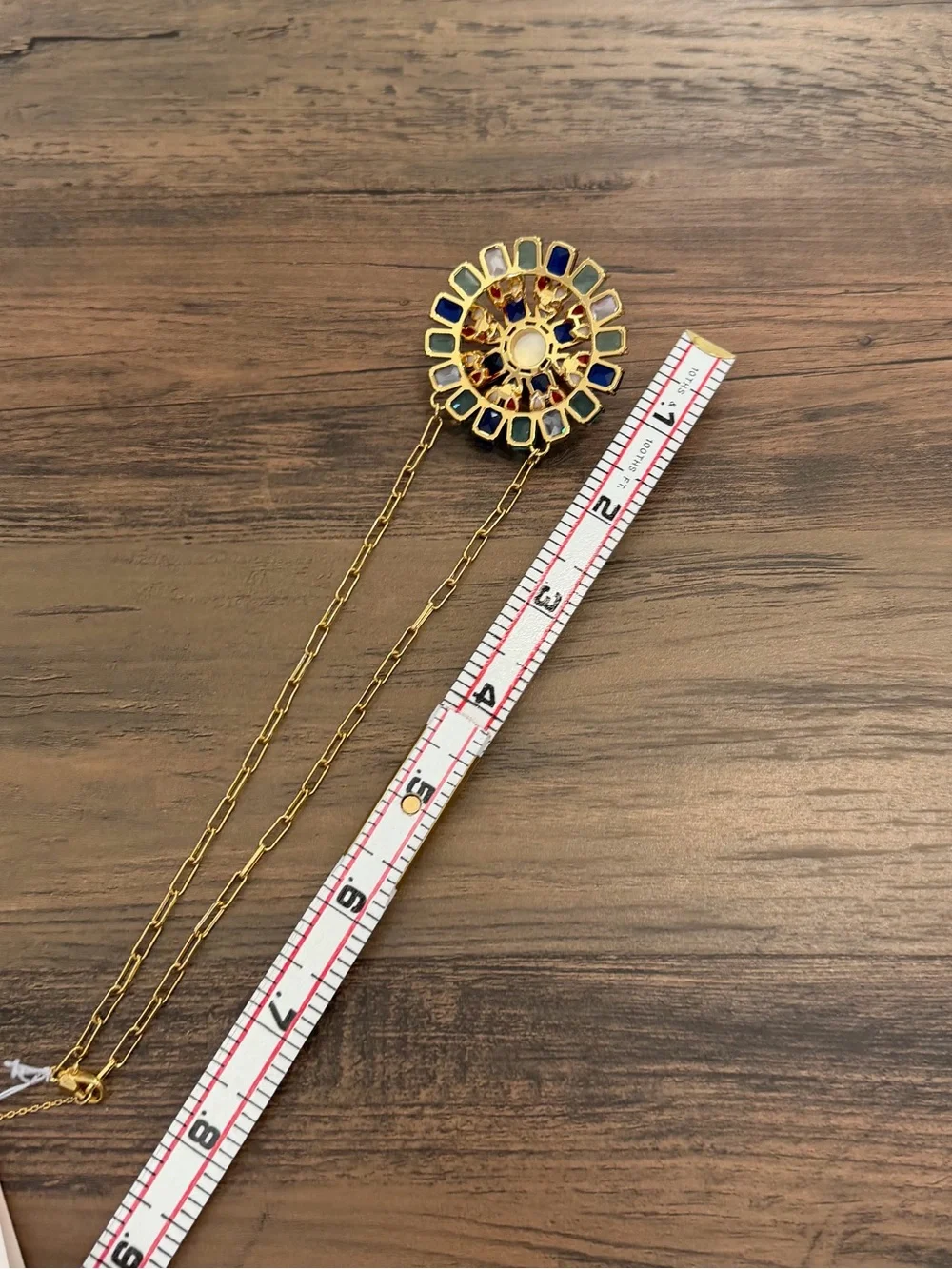 Kate Spade Firework Floral Gemburst Pendant Necklace - Gold Tone New with Tags